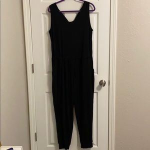 Black full jumpsuit